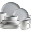 Die moderne Hausfrau Geschirrset, Steinzeug Lunaria Grau