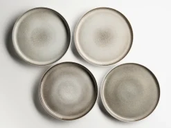 Geschirrsets|Die moderne Hausfrau Geschirrset, Steinzeug Lunaria Braun