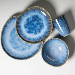 Geschirrsets|Die moderne Hausfrau Geschirr-Set, Steinzeug Wilde Schlucht