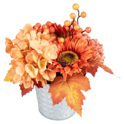 Herbstdekoration|Kunstpflanzen|Die moderne Hausfrau Gesteck „Herbstblumen“