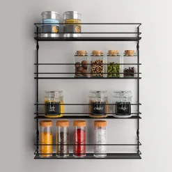 Küchen- & Servierwagen|Die moderne Hausfrau Gewürzregal "Pepito" Lava mit 4 Etagen
