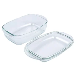 Auflaufformen|Die moderne Hausfrau Glas-Back- und -Auflaufform „2 in 1“ mit Deckel