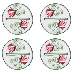 Untersetzer|Die moderne Hausfrau Glasuntersetzer „Rose“, 4 Stück