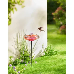 Vogelbedarf|Die moderne Hausfrau Glas-Vogeltränke