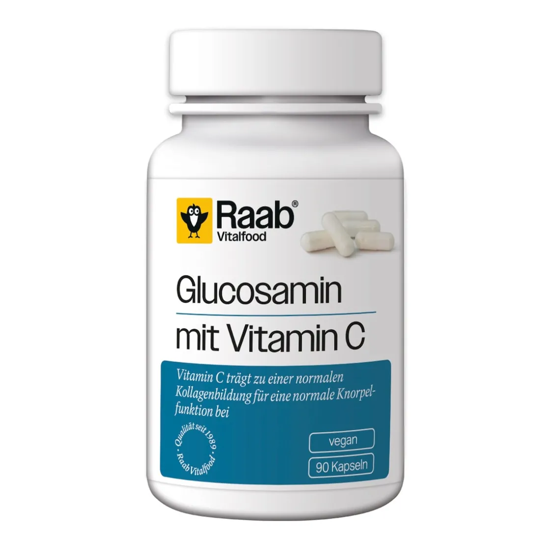 Nahrungsergänzungsmittel|Die moderne Hausfrau Glucosamin mit Vitamin C, 90 Stück, 72 g