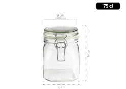 Gläser & Becher|Die moderne Hausfrau Gothika Vorratsglas-Set mit Deckel, Glas 7 x Einmachglas