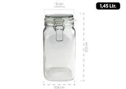 Gläser & Becher|Die moderne Hausfrau Gothika Vorratsglas-Set mit Deckel, Glas 7 x Einmachglas