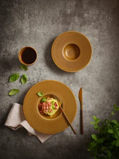 Teller|Die moderne Hausfrau Gourmetteller, Porzellan Grumpy