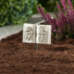 Grabdeko|Die moderne Hausfrau Grabstecker „Gebetbuch“