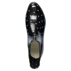 Damen Die moderne Hausfrau Gummistiefelette „Punkte“ 2 in 1