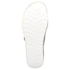 Pantoletten|Clogs & Pantoletten|Die moderne Hausfrau Hallux-Klett-Pantolette „Helga“ beige