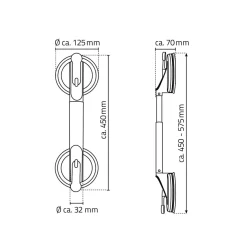 Badhilfen|Bade- & Toilettenhilfen·Badewanneneinstiegshilfen|Die moderne Hausfrau Haltegriff "Jim"