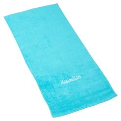 Mitbringsel|Die moderne Hausfrau Handtuch personalisiert mit Namen, 50x100 cm, 100% Baumwolle türkis