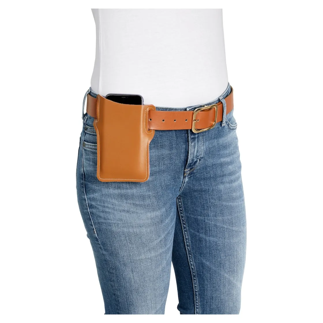 Taschen|Die moderne Hausfrau Handy-Gürteltasche braun