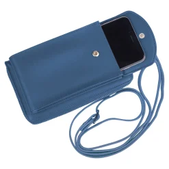 Taschen|Die moderne Hausfrau Handy-Umhängetasche blau
