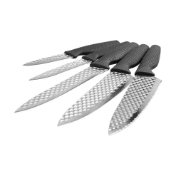 Koch- & Küchenmesser|Die moderne Hausfrau Harry Blackstone AirBlade, 5 Stück schwarz