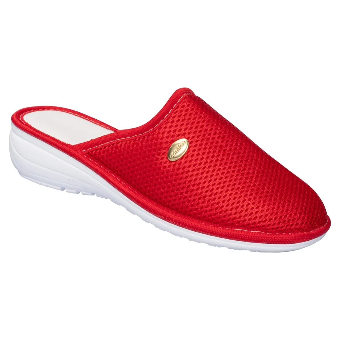 Hausschuhe|Die moderne Hausfrau Hausclog Livorno rot