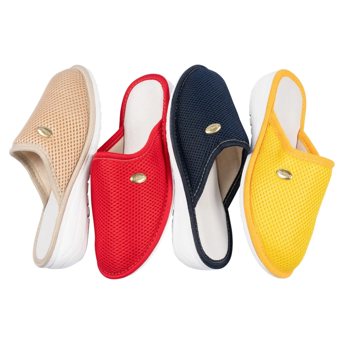 Hausschuhe|Die moderne Hausfrau Hausclog Livorno rot