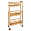 Küchen- & Servierwagen|Die moderne Hausfrau Haushalts-Rollwagen "Bambus"