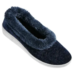 Hausschuhe|Die moderne Hausfrau Hausschuh "Elegant" blau