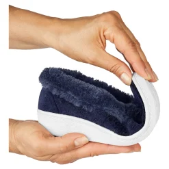 Hausschuhe|Die moderne Hausfrau Hausschuh "Elegant" blau