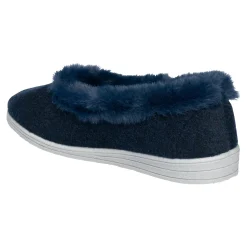 Hausschuhe|Die moderne Hausfrau Hausschuh "Elegant" marine