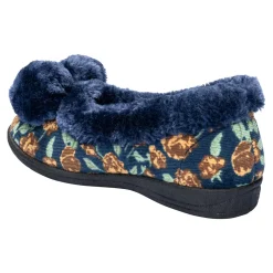 Hausschuhe|Die moderne Hausfrau Hausschuh "Helga" marine