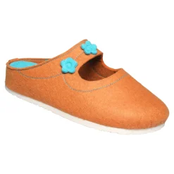 Hausschuhe|Die moderne Hausfrau Hausschuh "Jutta" orange