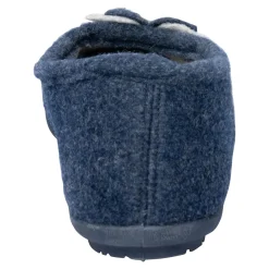 Hausschuhe|Die moderne Hausfrau Hausschuh-Ballerina „Bärbel“ marine