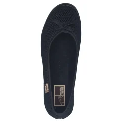 Ballerinas|Die moderne Hausfrau Hausschuh-Ballerina schwarz