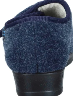 Damen Die moderne Hausfrau Hausschuhe blau