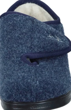 Damen Die moderne Hausfrau Hausschuhe blau