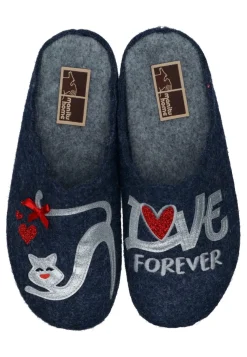 Hausschuhe|Die moderne Hausfrau Hausschuhe blau