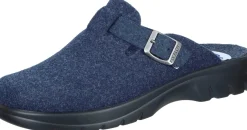 Herren Die moderne Hausfrau Hausschuhe blau