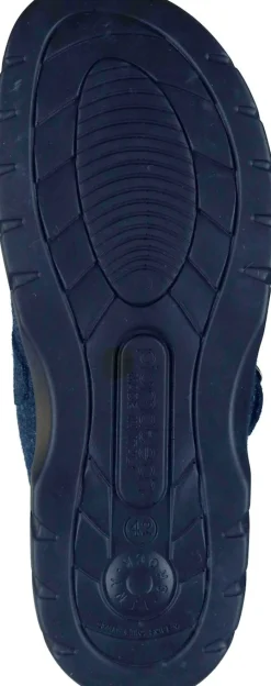 Herren Die moderne Hausfrau Hausschuhe blau