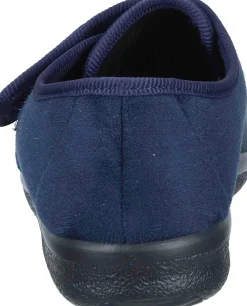 Herren Die moderne Hausfrau Hausschuhe blau