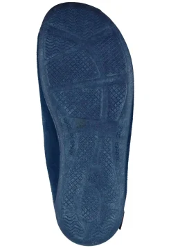 Herren Die moderne Hausfrau Hausschuhe blau