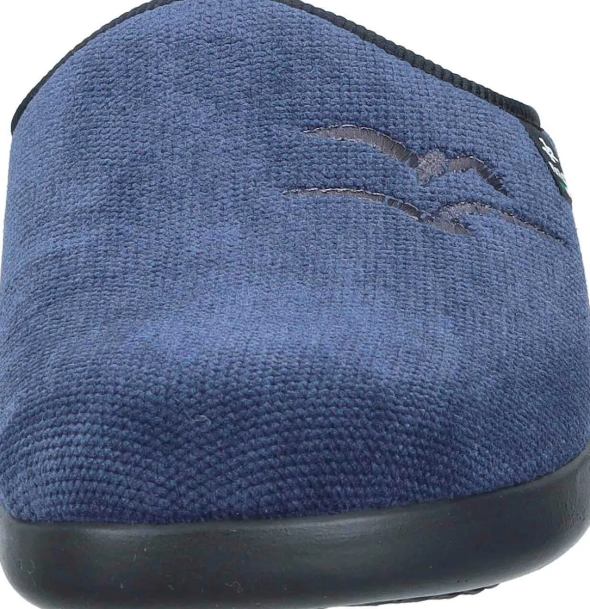 Herren Die moderne Hausfrau Hausschuhe blau