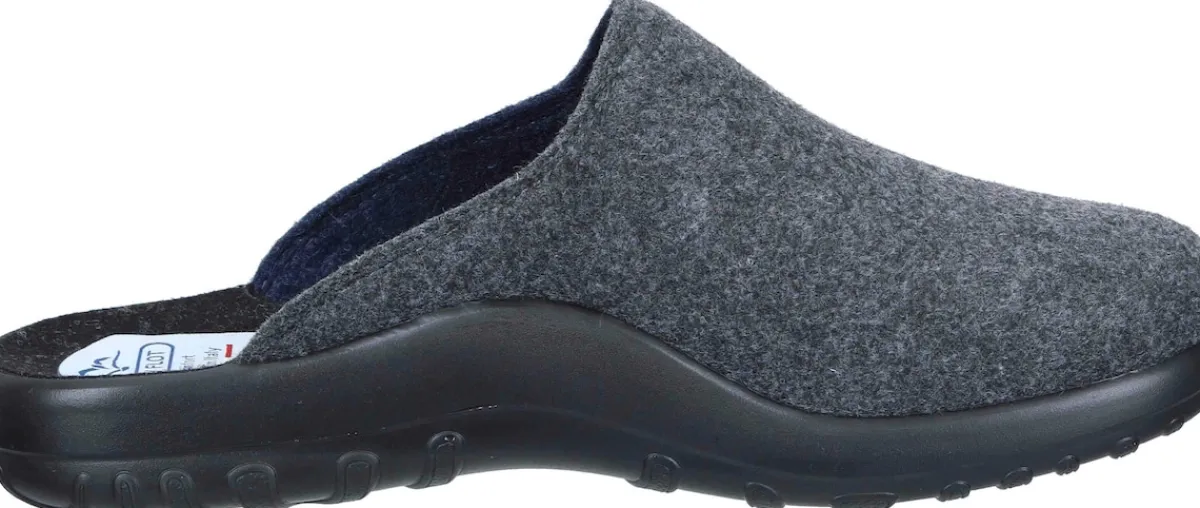 Herren Die moderne Hausfrau Hausschuhe blau