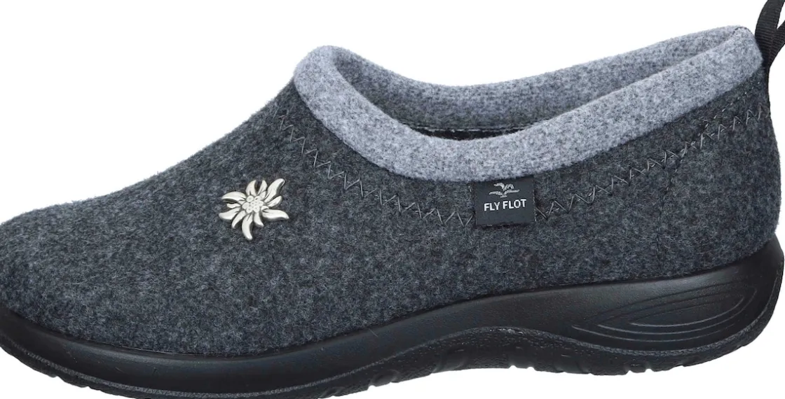 Hausschuhe|Die moderne Hausfrau Hausschuhe grau