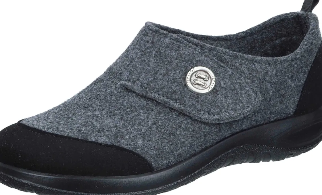 Hausschuhe|Die moderne Hausfrau Hausschuhe grau