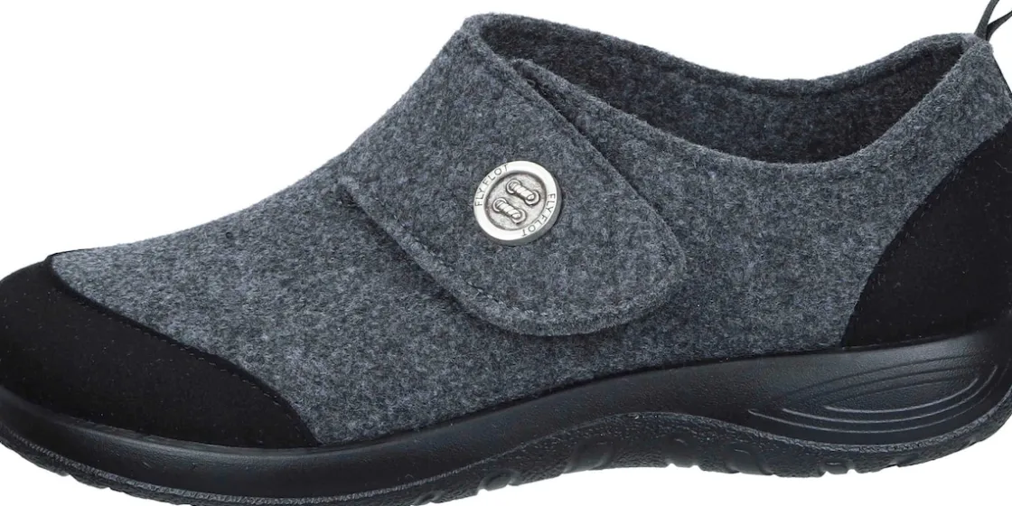 Hausschuhe|Die moderne Hausfrau Hausschuhe grau