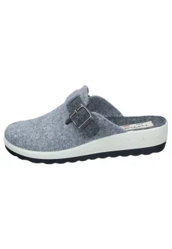 Pantoletten|Die moderne Hausfrau Hausschuhe grau