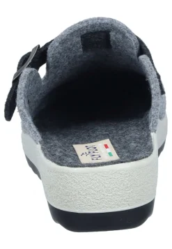 Pantoletten|Die moderne Hausfrau Hausschuhe grau