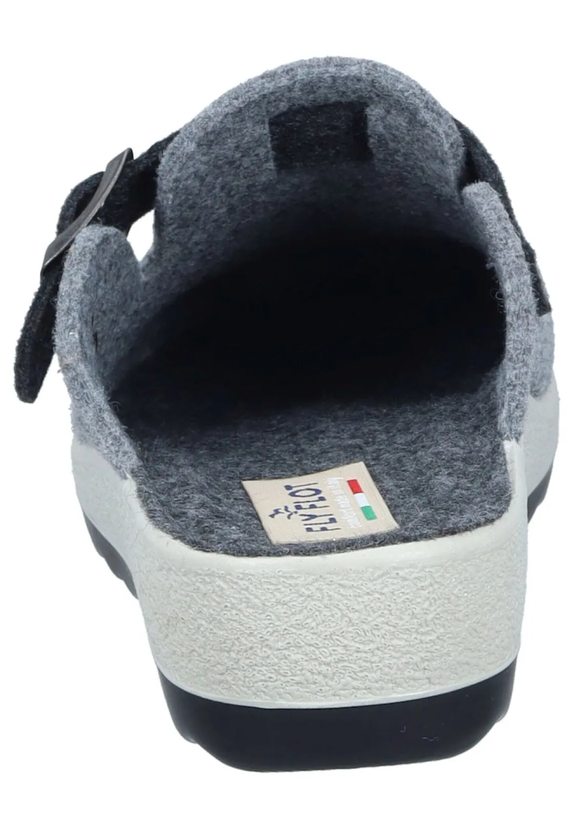 Pantoletten|Die moderne Hausfrau Hausschuhe grau