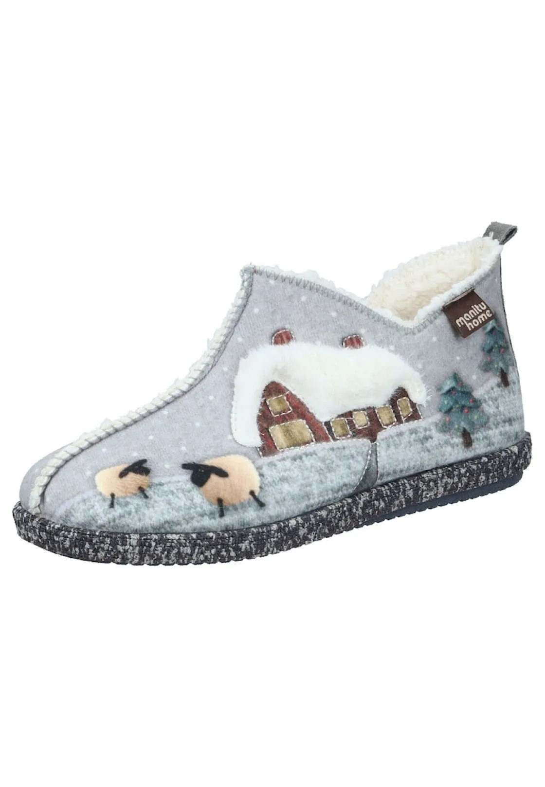 Hausschuhe|Die moderne Hausfrau Hausschuhe hellgrau