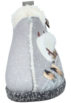 Hausschuhe|Die moderne Hausfrau Hausschuhe hellgrau