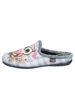 Hausschuhe|Die moderne Hausfrau Hausschuhe hellgrau