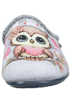 Hausschuhe|Die moderne Hausfrau Hausschuhe hellgrau