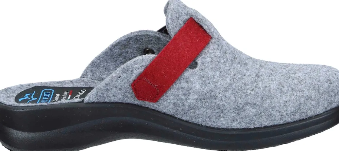 Hausschuhe|Die moderne Hausfrau Hausschuhe hellgrau